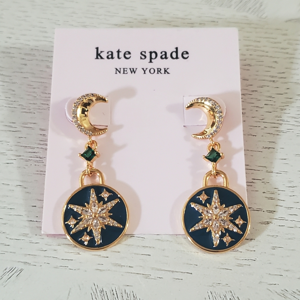 Kate Spade Celestial Sun And Moon Earrings